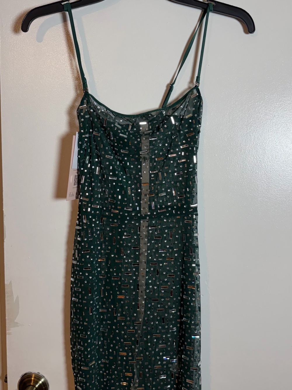 Oh Polly Emerald Green Sequin Midi Dress
